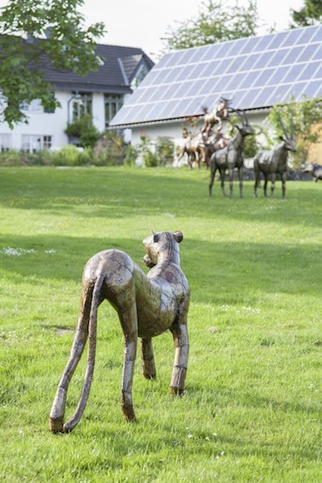 Gepard Skulptur Garten maridadi art