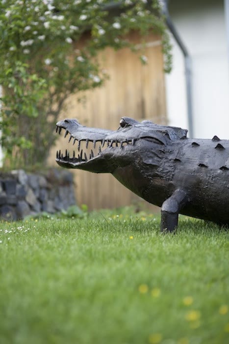 Krokodil Skulptur Maridadi Art 2014c